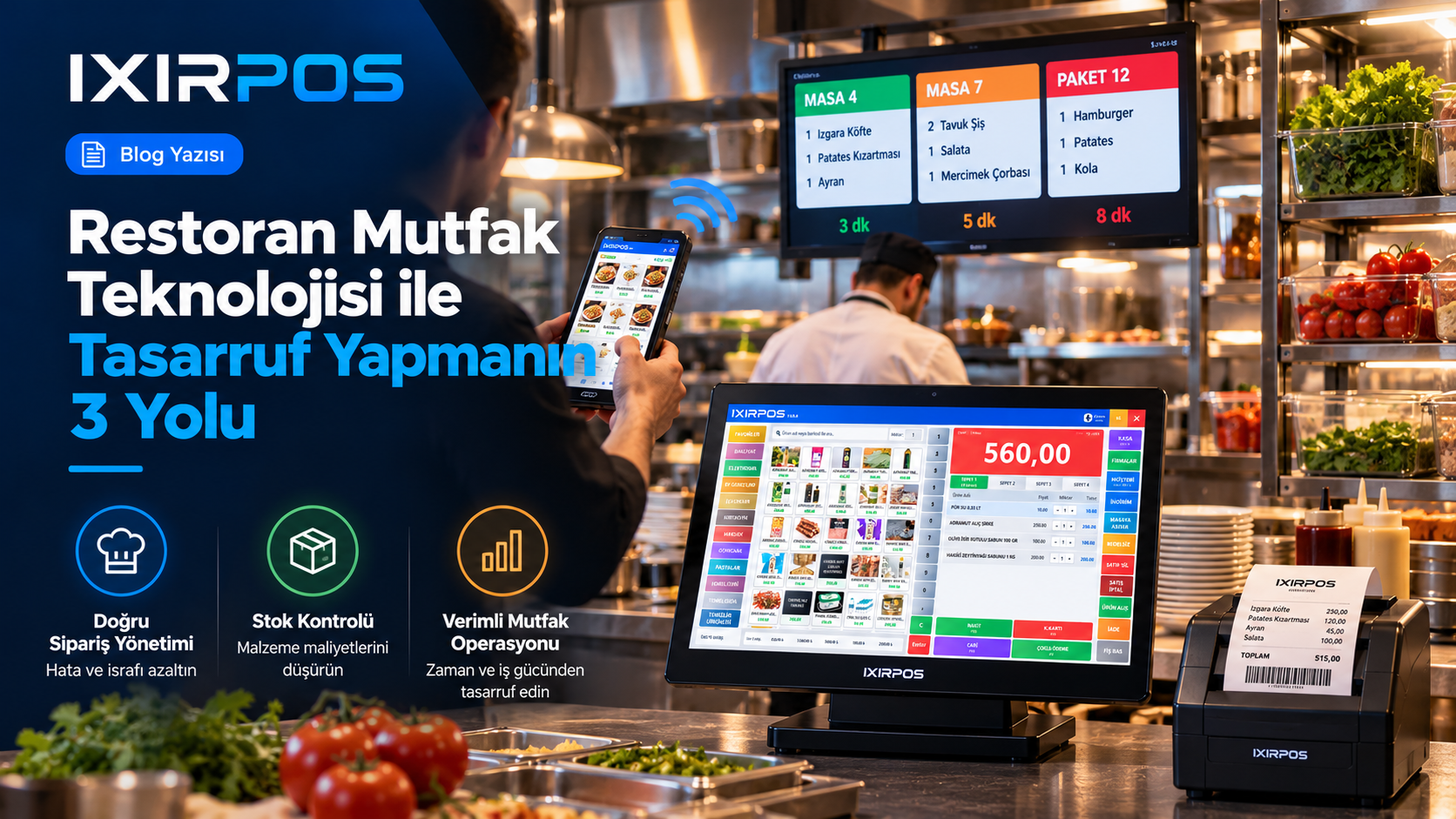 Restoran Mutfak Teknoloji İle Tasarruf Yapmanın 3 Yolu